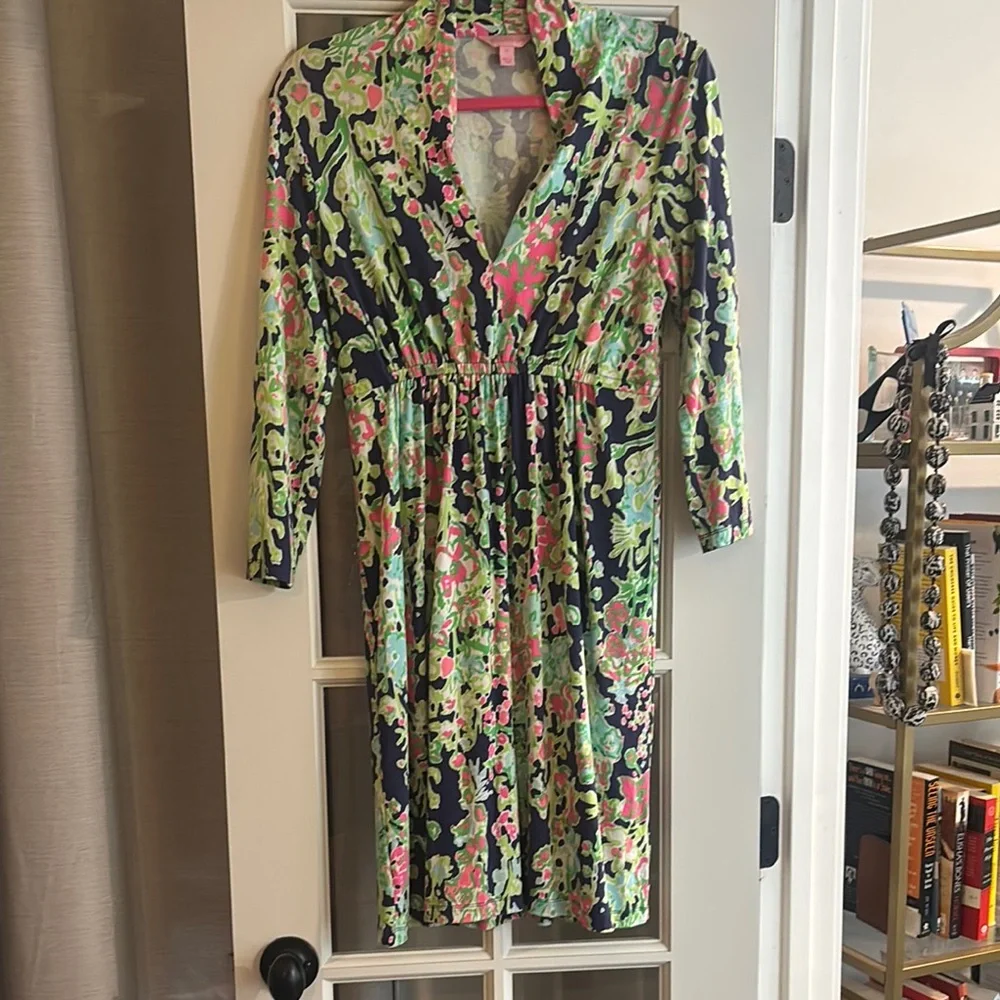 Lilly Pulitzer Alexandra Dress with 3/4 Sleeves - Picture 1 of 3
